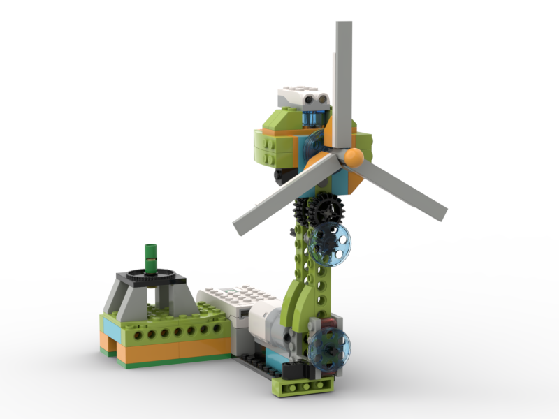 Allieret i tilfælde af katastrofe Wind Turbine Lego Wedo 2.0 - Roboinstruction.com